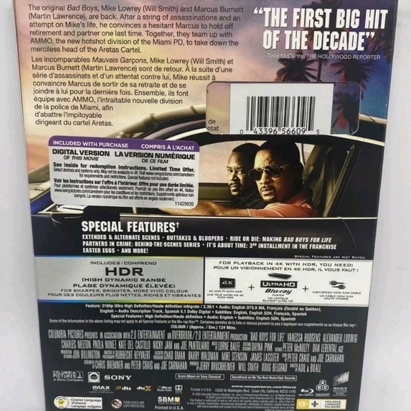 Bad Boys for Life (4K Ultra HD Blu-ray Disc, 2020) - Picture 2 of 6